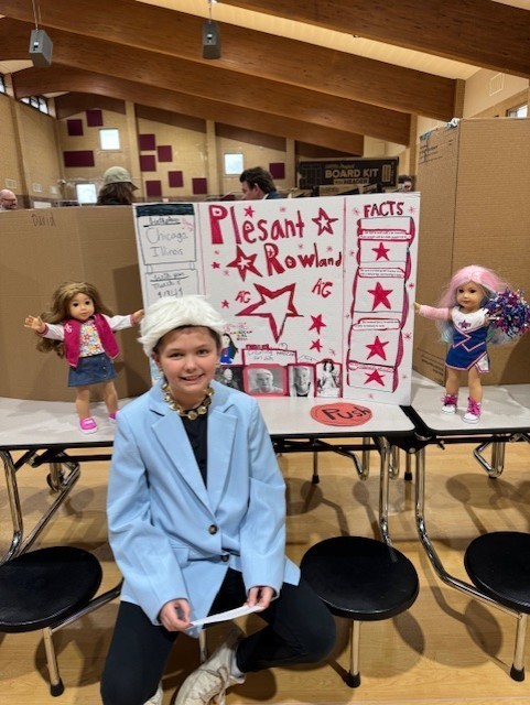 4th grader dressed up as Pleasant Rowland