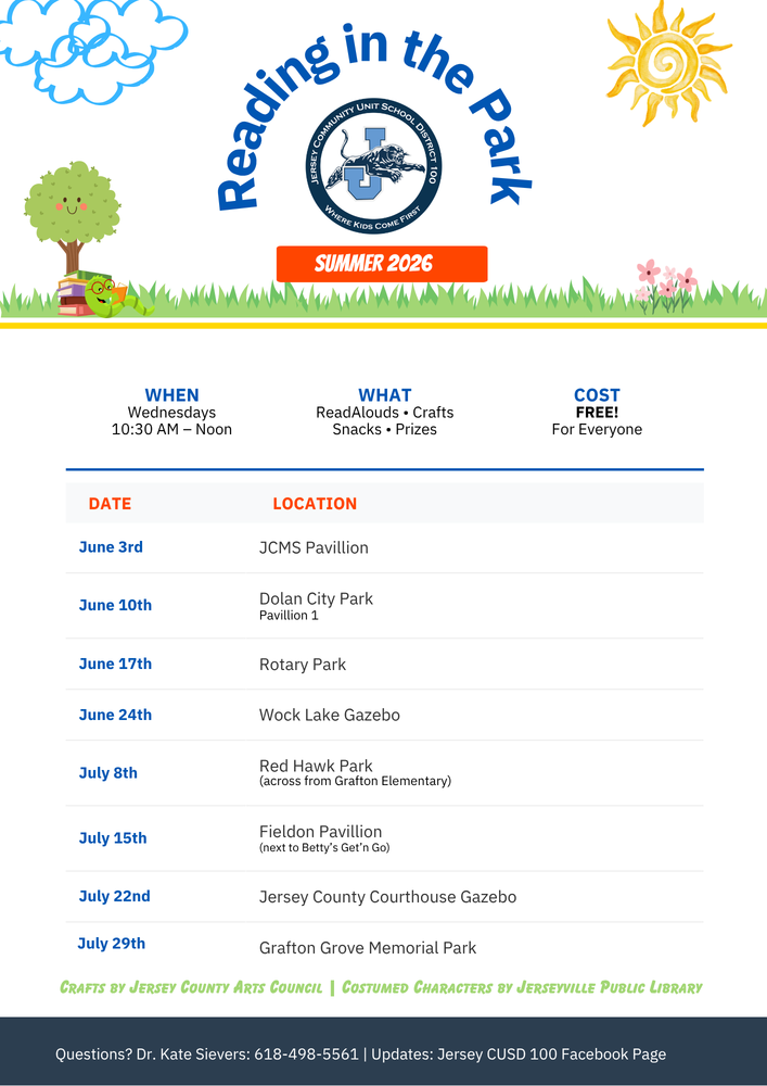 Reading in the Park 2026