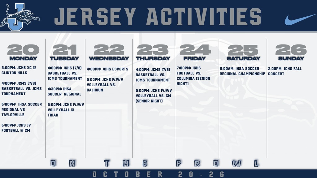 This Week in Jersey Activities