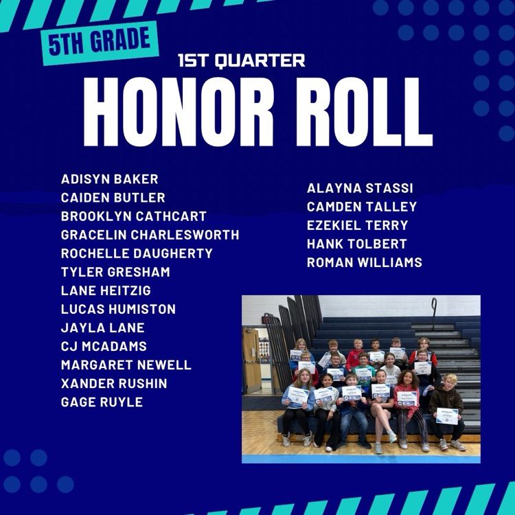 5th grade Honor Roll