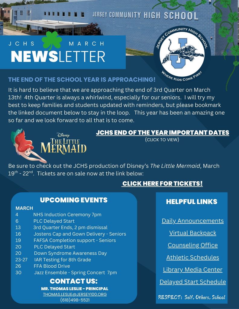 March JCHS School Newsletter