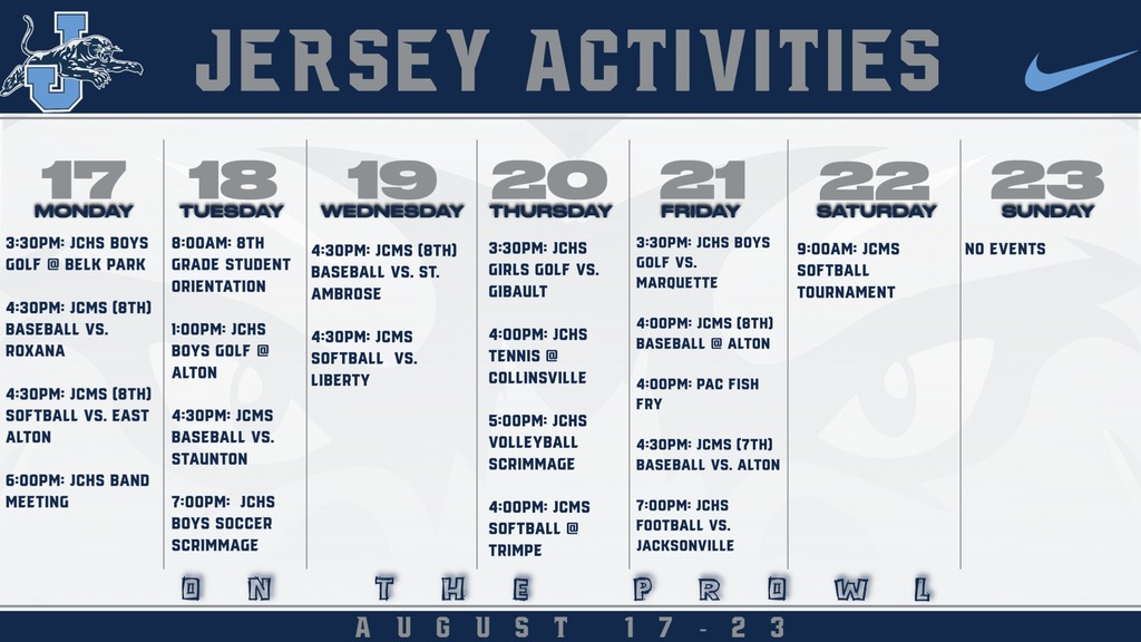 Jersey Activities 