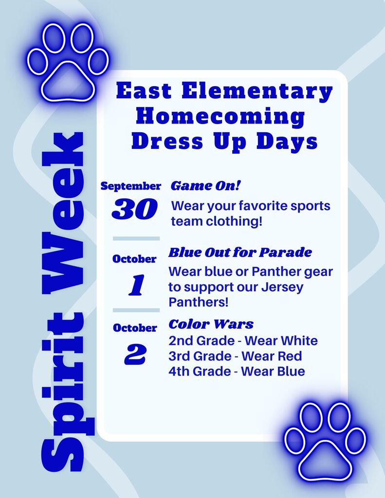 East Elementary Homecoming Dress Up Days