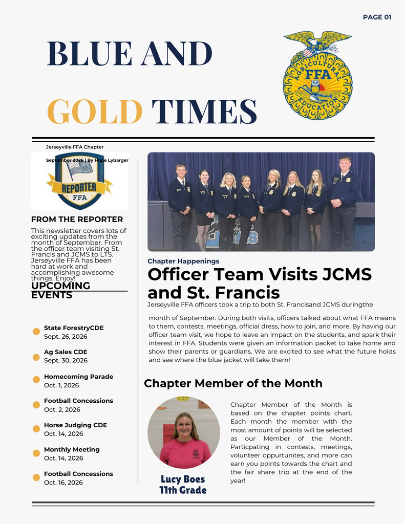 FFA Newsletter Sept