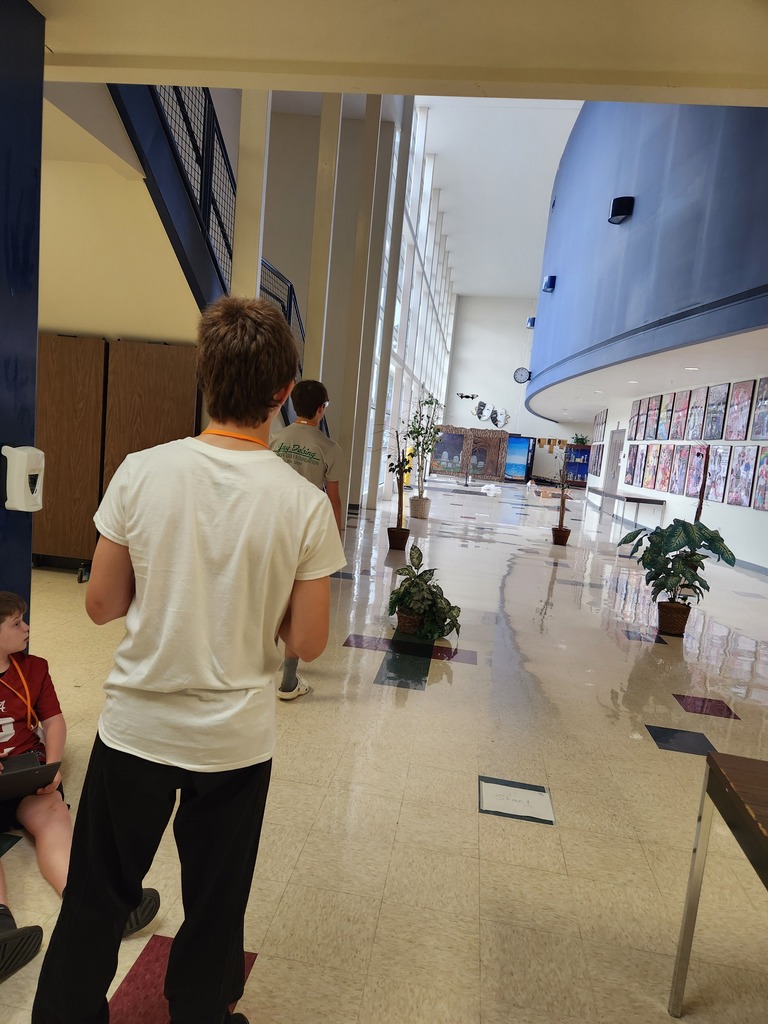 Students flying drones