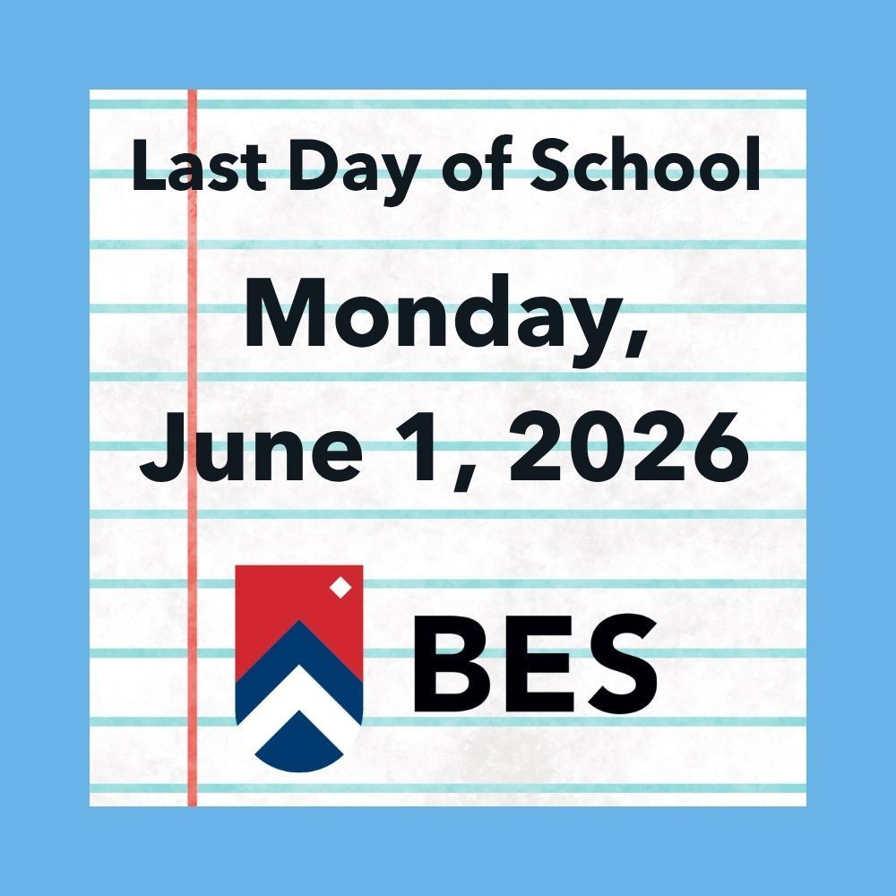 Last day of school: June 1, 2026