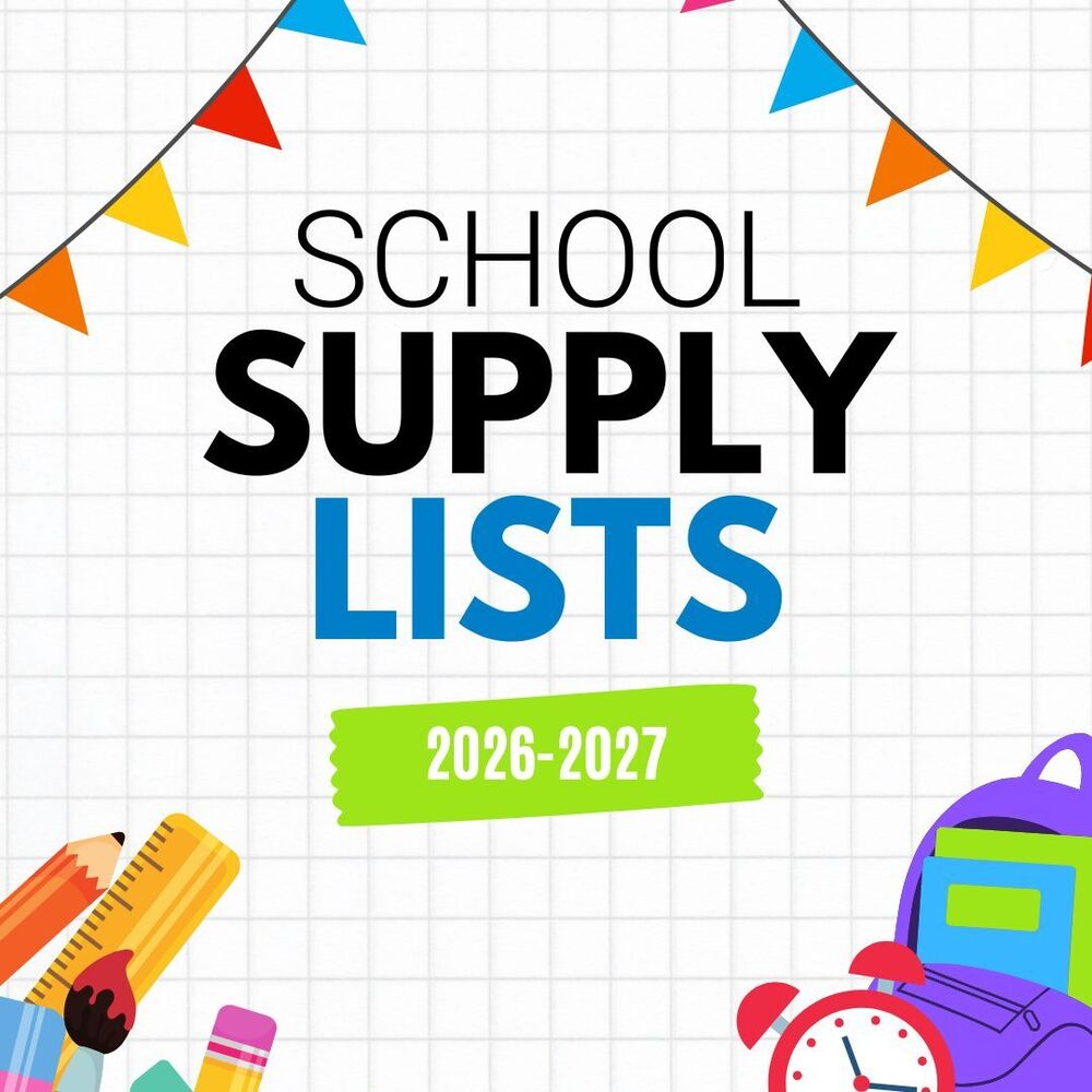 School Supply Lists 2026-2027