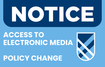 Electronic media policy change