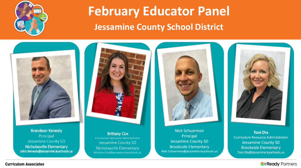 JCS admins on i-Ready Panel