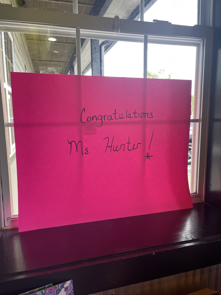 Congrats Mrs. Hunter