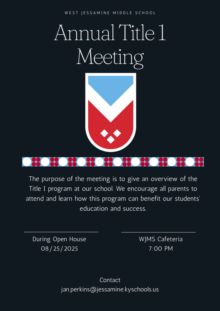 Title 1 Parent Meeting Flyer