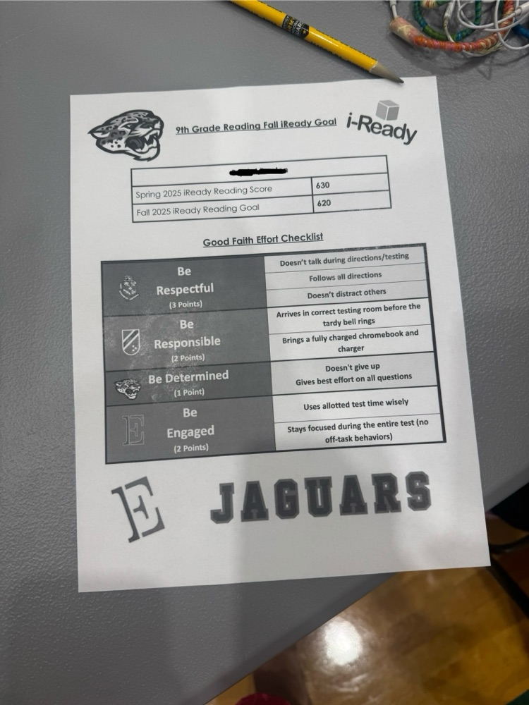 student goal-setting sheet