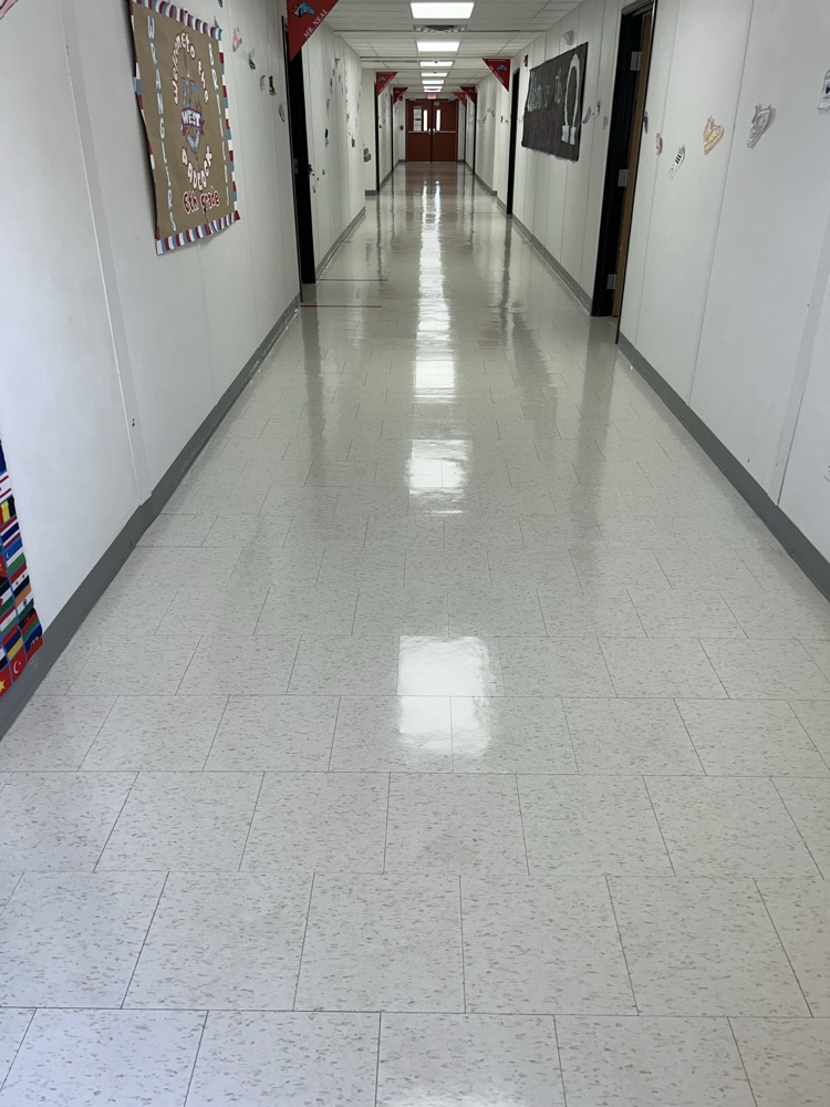 the 6th grade wing with all that construction, you can eat off that floor!