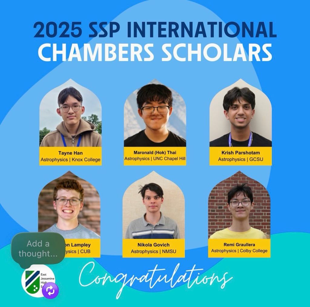 Hok Thai EJHS Chambers Scholar