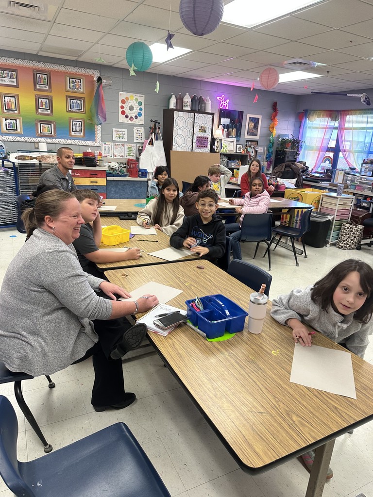 superintendent crum with students