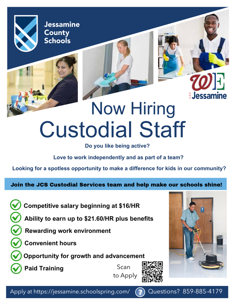 custodial positions open