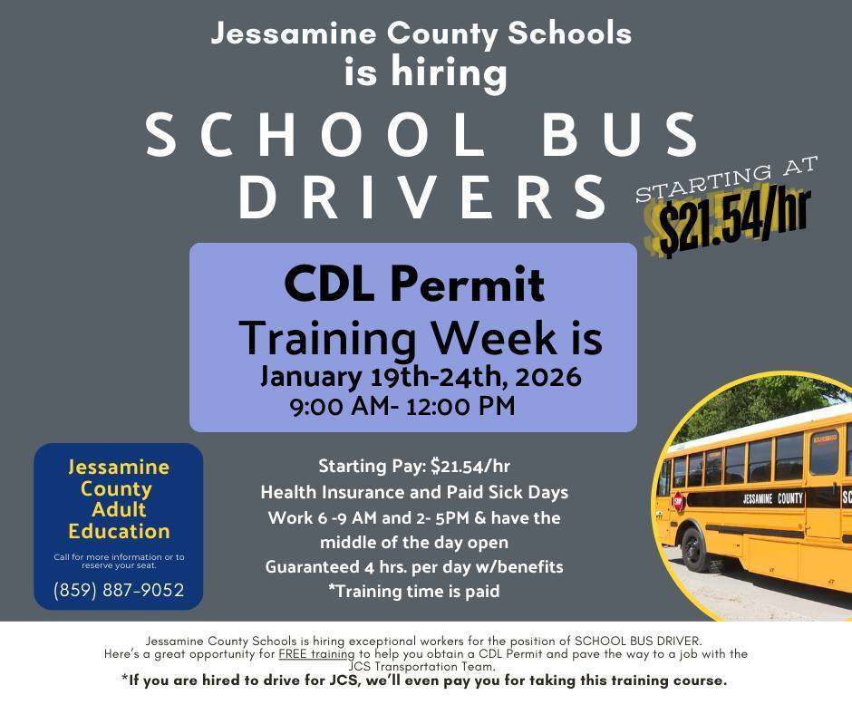 CDL training and hiring bus drivers