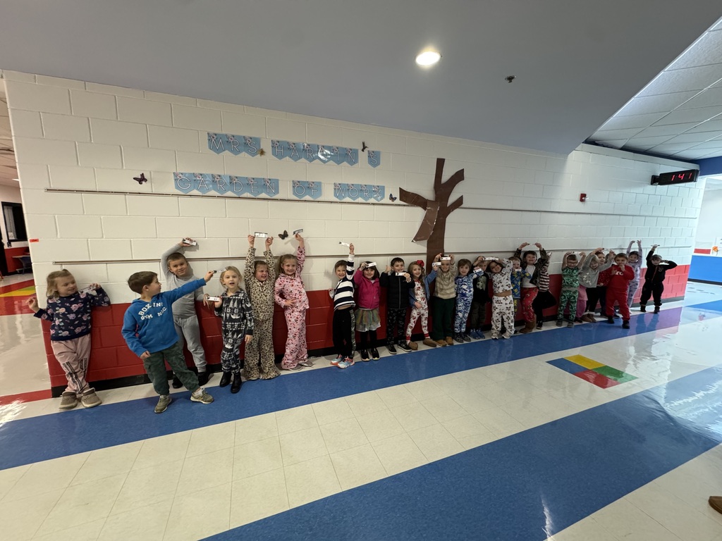 Students headed to the Polar Express