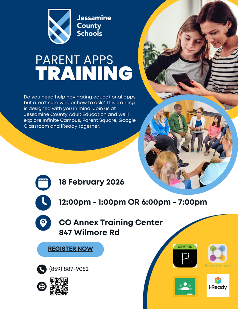 Parent Apps Training Flyer