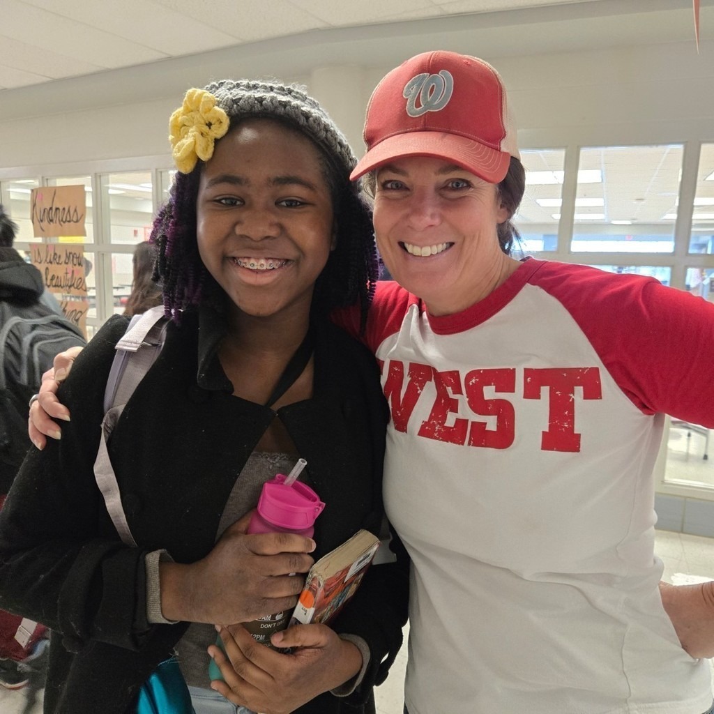 WJMS teacher and student