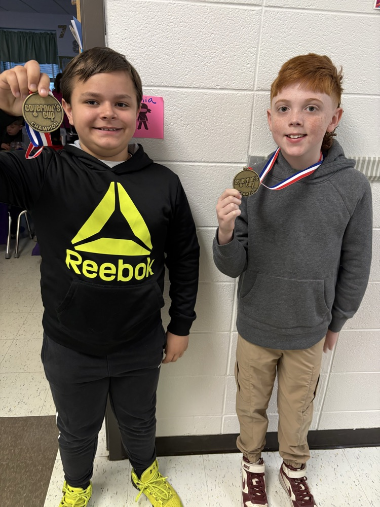 students with medals