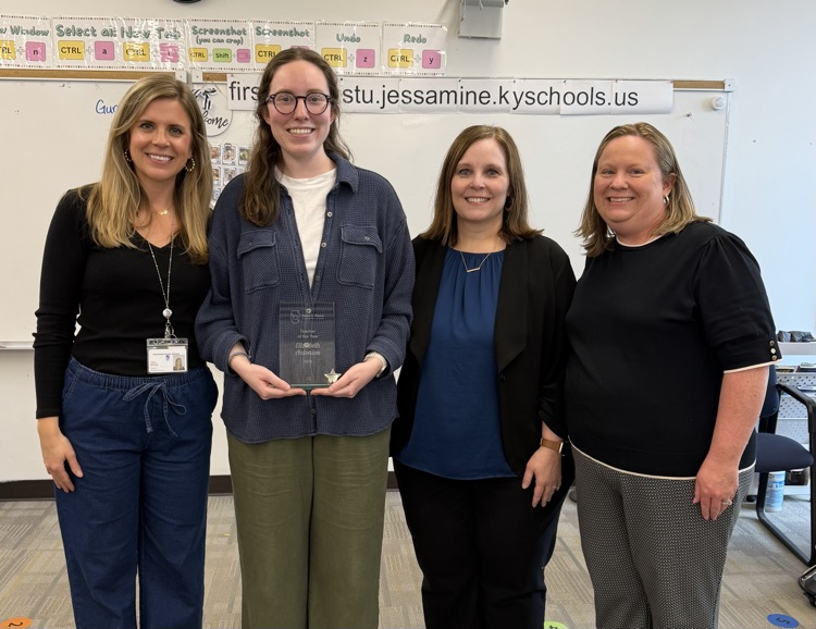 Ms. Antoniou and school staff