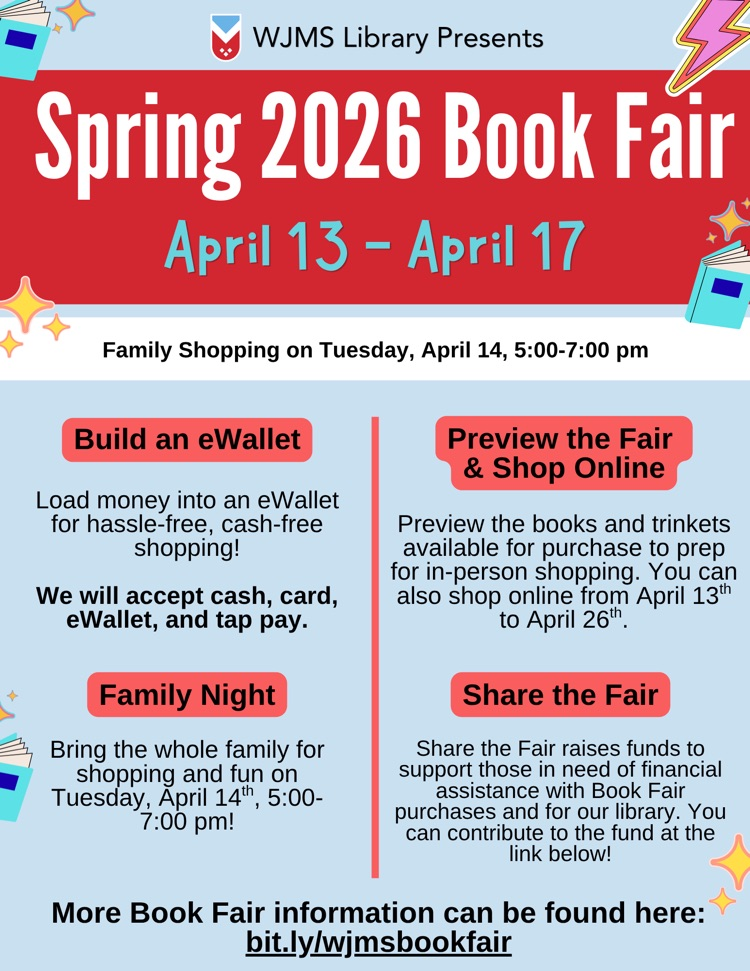 Spring book fair is April 13-17