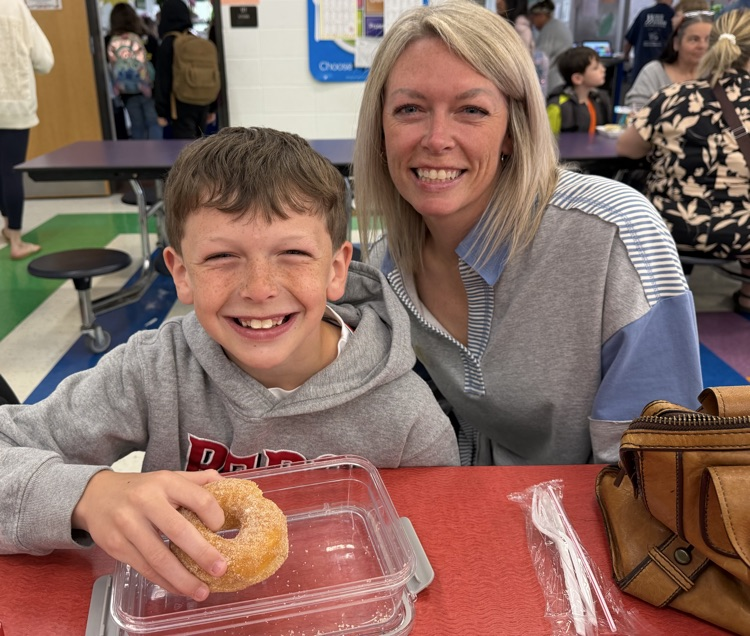 student with mom
