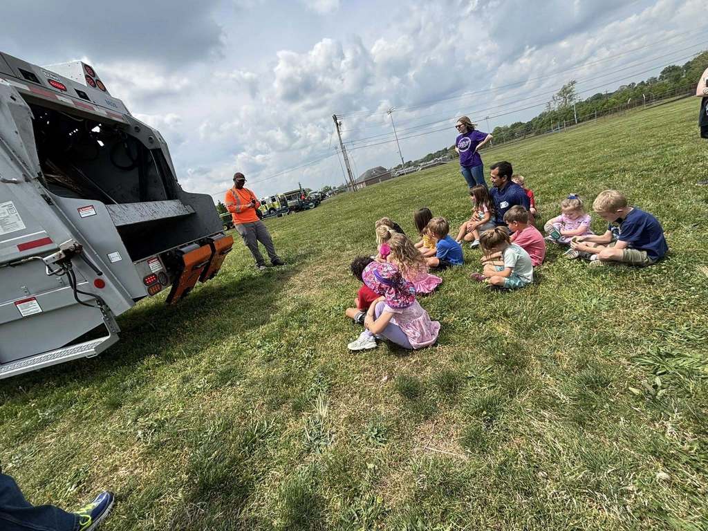 Pre-School Students having a community helpers field trip