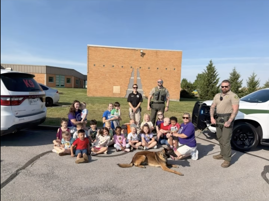 Pre-School Students having a community helpers field trip