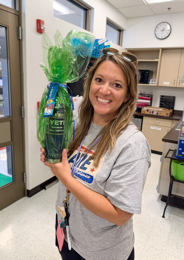 staff with prize