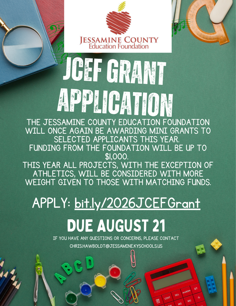 JCEF Grant Applications due today