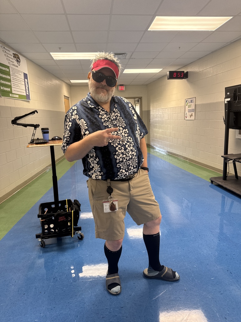 Mr. Nicholson in his best tacky tourist gear.