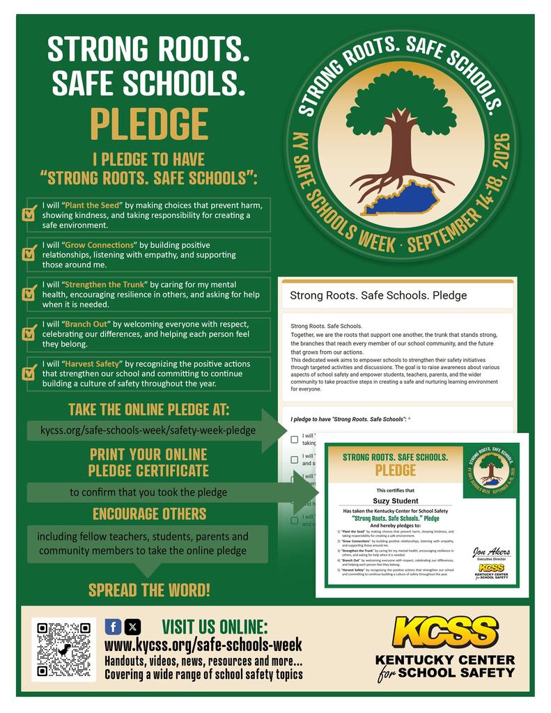 Safe schools pledge