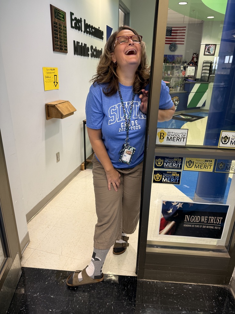 Mrs. Jones andMrs. Wallace brought out some wild socks for our wacky sock day, honoring Safe Schools Week.