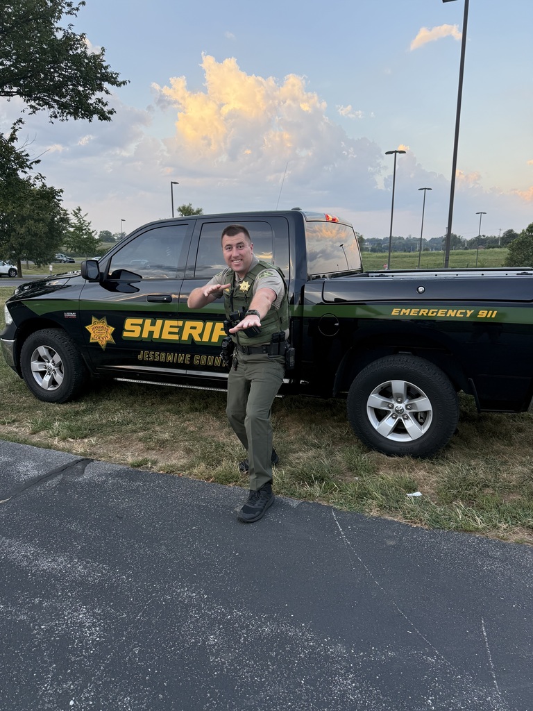 Officer Mansur posing for Safe Schools Week.