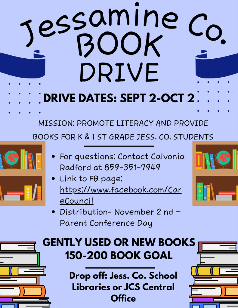 JCS Book Drive info.