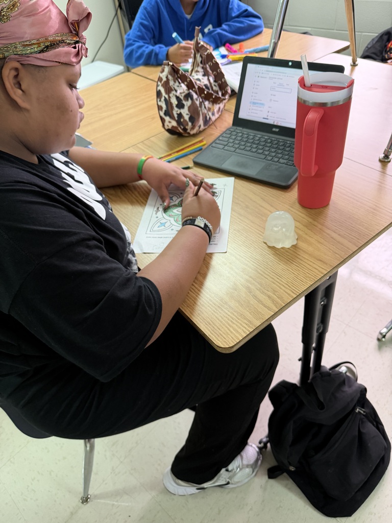 Mrs. Thompson's class created Talavera squares to celebrate Hispanic Heritage Month.