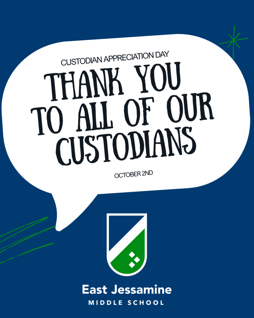 Custodian Appreciation Day post, thanking all of our hard-working custodians.