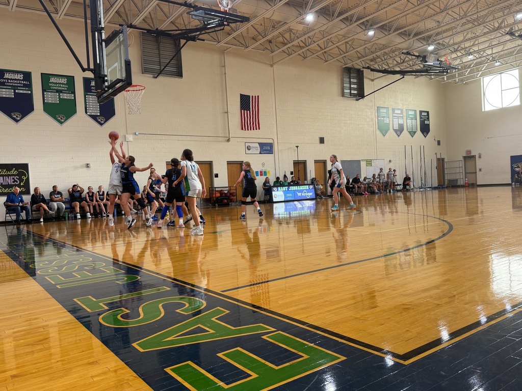 EJMS 7th grade girls basketball competing against Anderson County to earn a spot in the SRC championship.