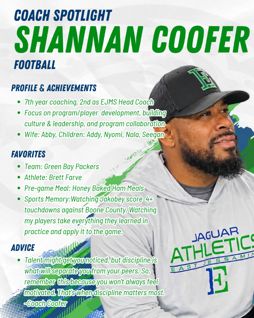 Coach Coofer honored for our Athletics spotlight!