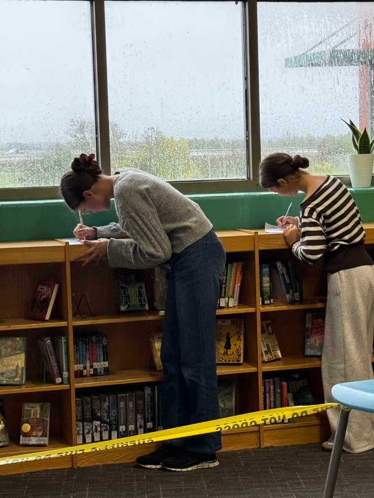 Mrs. Simpson, Mr. Warren, and Mr. Paulus' 8th grade classes teaming up to solve mysteries surrounding the Boston Massacre.