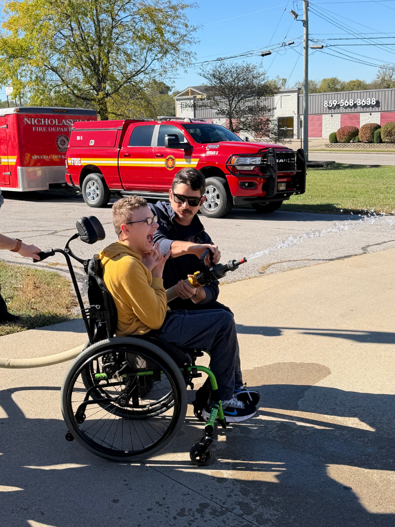 Mrs. Martin's class taking a visit to Station 3 to learn more about fire safety.