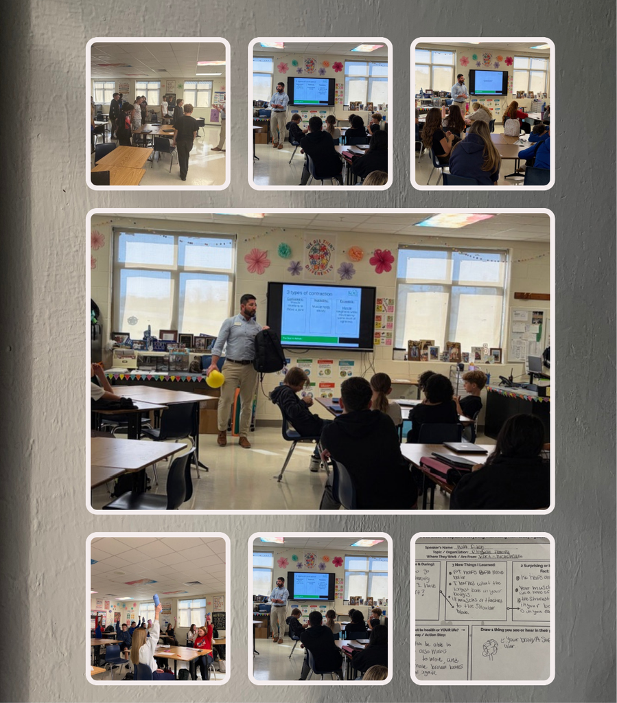 KORT Physical Therapy educating EJMS students about the important work of physical therapy.