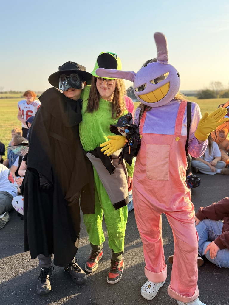 EJMS students and staff celebrating spooky season with fun costumes!