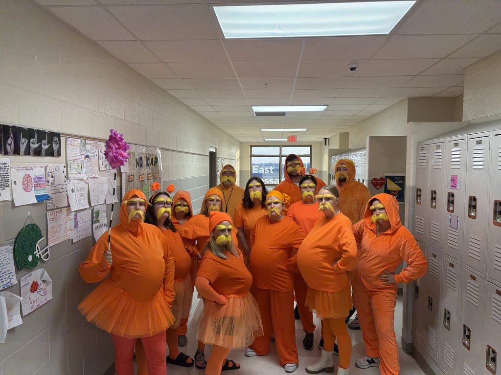 EJMS students and staff celebrating spooky season with fun costumes!