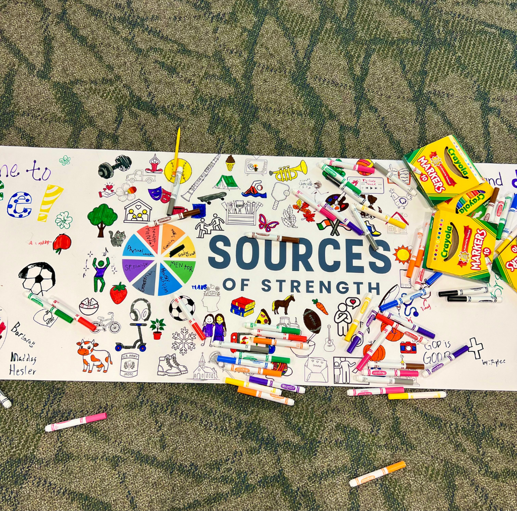 EJMS Sources of Strength peer leaders learning more about how to be a positive force within the community.