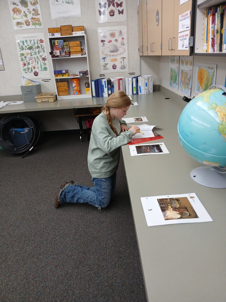 Students participating in a class activity