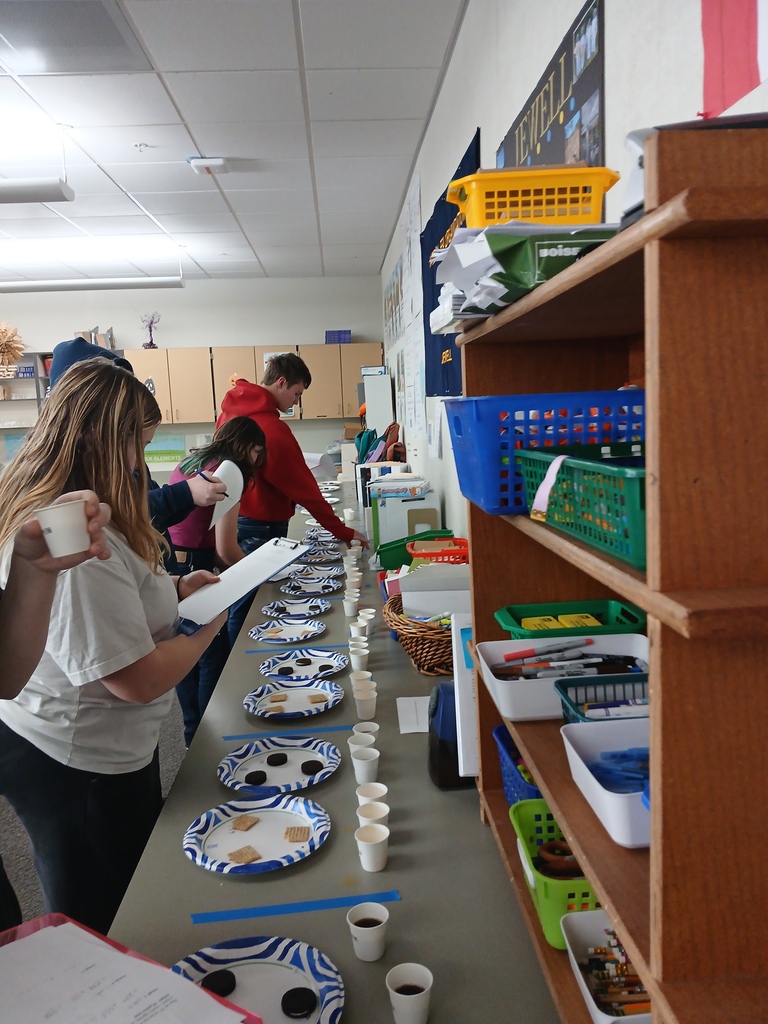 Students participating in a class activity