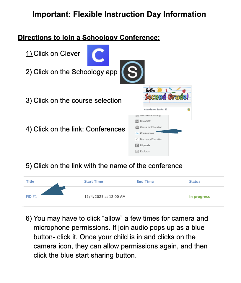 Conference Instructions
